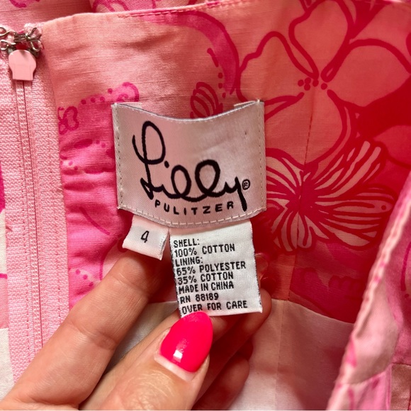Lilly Pulitzer Pink Panther Dress Y2K Size 4 - Picture 10 of 10